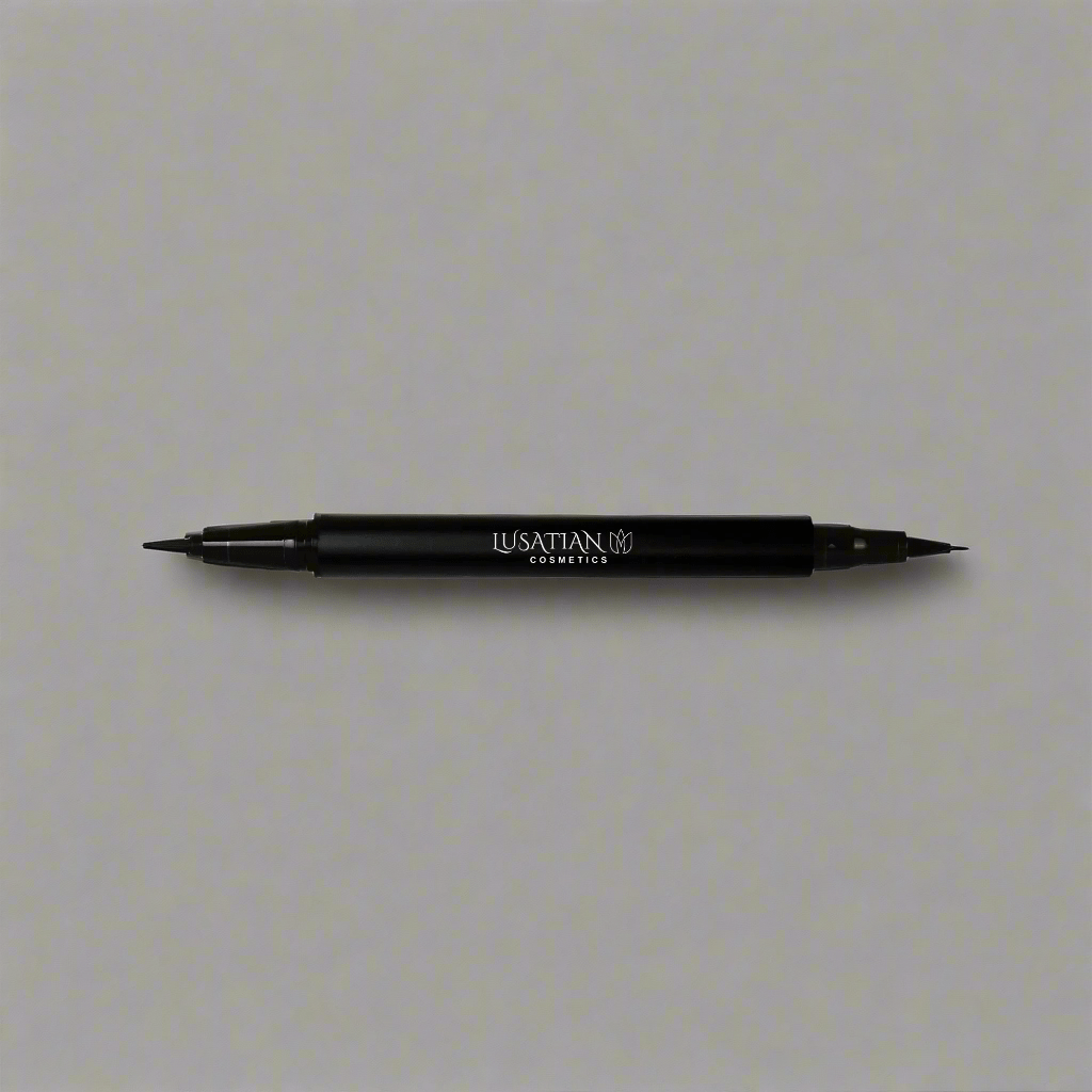 Dual Tip Eye Definer Pen - Black - lusatian