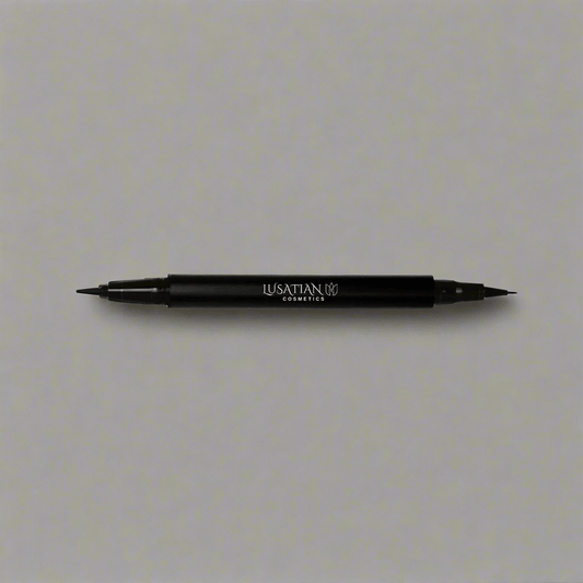 Dual Tip Eye Definer Pen - Black - lusatian