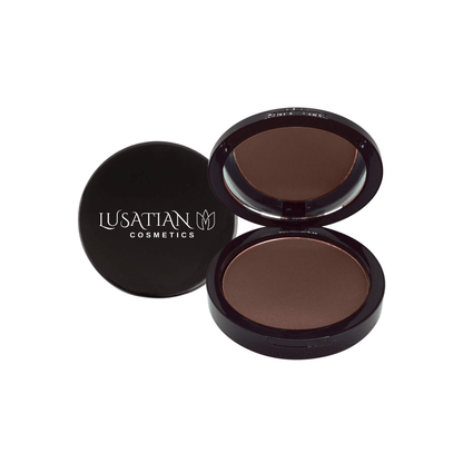 Dual Blend Powder Foundation - Fig - lusatian