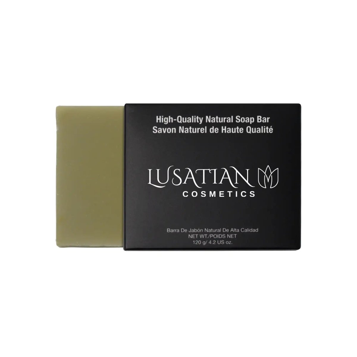 Natural Green Tea Lemongrass Calming Soap - lusatian